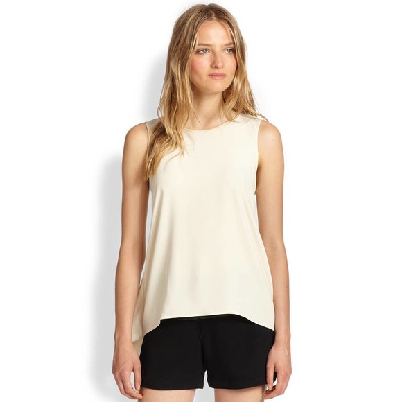 rag & bone Tops - RAG & BONE Harper Sheer Back Sleeveless Top Ivory S